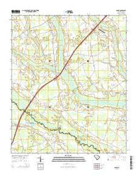Sardis South Carolina Current topographic map, 1:24000 scale, 7.5 X 7.5 Minute, Year 2014
