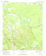 Saylors Lake South Carolina Historical topographic map, 1:24000 scale, 7.5 X 7.5 Minute, Year 1972