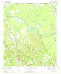 Saylors Lake South Carolina Historical topographic map, 1:24000 scale, 7.5 X 7.5 Minute, Year 1972