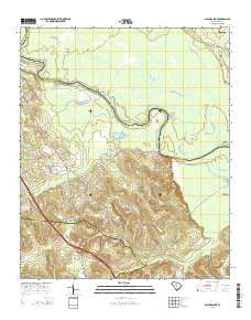 Saylors Lake South Carolina Current topographic map, 1:24000 scale, 7.5 X 7.5 Minute, Year 2014