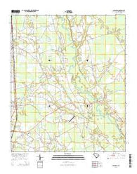 Scranton South Carolina Current topographic map, 1:24000 scale, 7.5 X 7.5 Minute, Year 2014