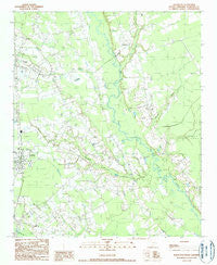 Scranton South Carolina Historical topographic map, 1:24000 scale, 7.5 X 7.5 Minute, Year 1990