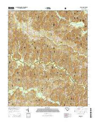 Sedalia South Carolina Current topographic map, 1:24000 scale, 7.5 X 7.5 Minute, Year 2014