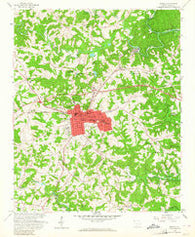 Seneca South Carolina Historical topographic map, 1:24000 scale, 7.5 X 7.5 Minute, Year 1958