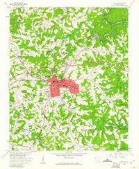Seneca South Carolina Historical topographic map, 1:24000 scale, 7.5 X 7.5 Minute, Year 1958
