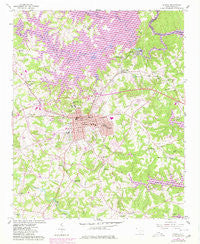 Seneca South Carolina Historical topographic map, 1:24000 scale, 7.5 X 7.5 Minute, Year 1958