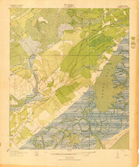 Sewee Bay South Carolina Historical topographic map, 1:21120 scale, 7.5 X 7.5 Minute, Year 1919