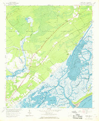 Sewee Bay South Carolina Historical topographic map, 1:24000 scale, 7.5 X 7.5 Minute, Year 1959