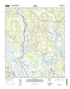 Sheldon South Carolina Current topographic map, 1:24000 scale, 7.5 X 7.5 Minute, Year 2014