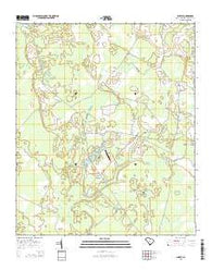 Shirley South Carolina Current topographic map, 1:24000 scale, 7.5 X 7.5 Minute, Year 2014
