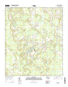 Shirley South Carolina Current topographic map, 1:24000 scale, 7.5 X 7.5 Minute, Year 2014