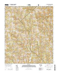 Shoals Junction South Carolina Current topographic map, 1:24000 scale, 7.5 X 7.5 Minute, Year 2014