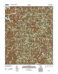 Six Mile South Carolina Historical topographic map, 1:24000 scale, 7.5 X 7.5 Minute, Year 2011
