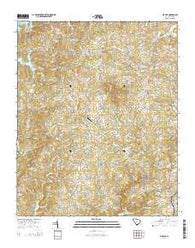Six Mile South Carolina Current topographic map, 1:24000 scale, 7.5 X 7.5 Minute, Year 2014