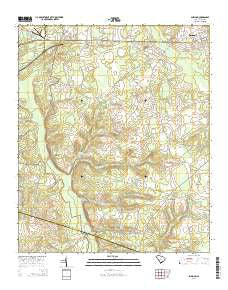 Snelling South Carolina Current topographic map, 1:24000 scale, 7.5 X 7.5 Minute, Year 2014