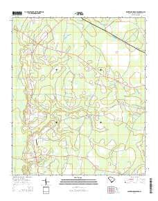 Sniders Crossroads South Carolina Current topographic map, 1:24000 scale, 7.5 X 7.5 Minute, Year 2014