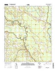 Snow Island South Carolina Current topographic map, 1:24000 scale, 7.5 X 7.5 Minute, Year 2014