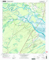 South Santee South Carolina Historical topographic map, 1:24000 scale, 7.5 X 7.5 Minute, Year 1943