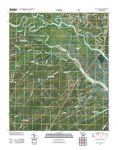 South Santee South Carolina Historical topographic map, 1:24000 scale, 7.5 X 7.5 Minute, Year 2011