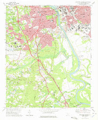 Southwest Columbia South Carolina Historical topographic map, 1:24000 scale, 7.5 X 7.5 Minute, Year 1972