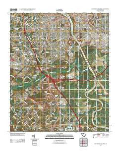 Southwest Columbia South Carolina Historical topographic map, 1:24000 scale, 7.5 X 7.5 Minute, Year 2011