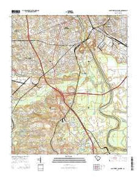 Southwest Columbia South Carolina Current topographic map, 1:24000 scale, 7.5 X 7.5 Minute, Year 2014