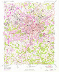 Spartanburg South Carolina Historical topographic map, 1:24000 scale, 7.5 X 7.5 Minute, Year 1949