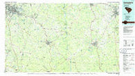 Spartanburg South Carolina Historical topographic map, 1:100000 scale, 30 X 60 Minute, Year 1986