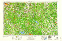 Spartanburg South Carolina Historical topographic map, 1:250000 scale, 1 X 2 Degree, Year 1960