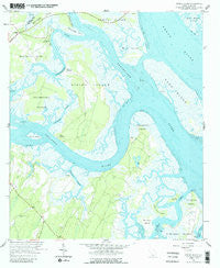 Spring Island South Carolina Historical topographic map, 1:24000 scale, 7.5 X 7.5 Minute, Year 1958