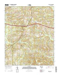 Spring Hill South Carolina Current topographic map, 1:24000 scale, 7.5 X 7.5 Minute, Year 2014