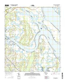 Spring Island South Carolina Current topographic map, 1:24000 scale, 7.5 X 7.5 Minute, Year 2014