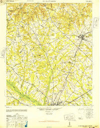 St. Matthews South Carolina Historical topographic map, 1:62500 scale, 15 X 15 Minute, Year 1946