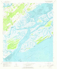 St. Phillips Island South Carolina Historical topographic map, 1:24000 scale, 7.5 X 7.5 Minute, Year 1956