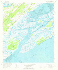 St. Phillips Island South Carolina Historical topographic map, 1:24000 scale, 7.5 X 7.5 Minute, Year 1956