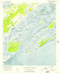 St. Phillips Island South Carolina Historical topographic map, 1:24000 scale, 7.5 X 7.5 Minute, Year 1956