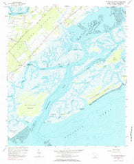 St. Phillips Island South Carolina Historical topographic map, 1:24000 scale, 7.5 X 7.5 Minute, Year 1956