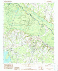 St. Stephen South Carolina Historical topographic map, 1:24000 scale, 7.5 X 7.5 Minute, Year 1990