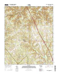 Staley Crossroads South Carolina Current topographic map, 1:24000 scale, 7.5 X 7.5 Minute, Year 2014
