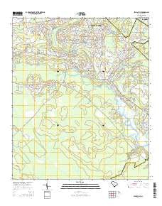 Stallsville South Carolina Current topographic map, 1:24000 scale, 7.5 X 7.5 Minute, Year 2014