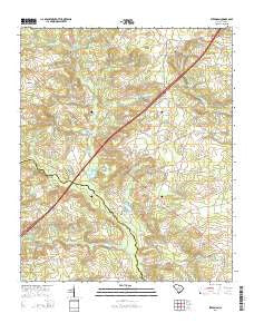 Steedman South Carolina Current topographic map, 1:24000 scale, 7.5 X 7.5 Minute, Year 2014