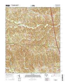 Stover South Carolina Current topographic map, 1:24000 scale, 7.5 X 7.5 Minute, Year 2014
