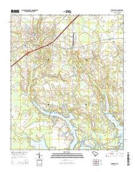 Summerton South Carolina Current topographic map, 1:24000 scale, 7.5 X 7.5 Minute, Year 2014