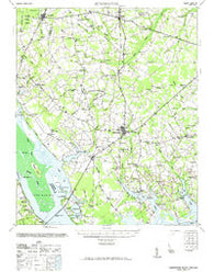 Summerton South Carolina Historical topographic map, 1:62500 scale, 15 X 15 Minute, Year 1971