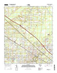Summerville South Carolina Current topographic map, 1:24000 scale, 7.5 X 7.5 Minute, Year 2014