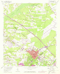 Summerville South Carolina Historical topographic map, 1:24000 scale, 7.5 X 7.5 Minute, Year 1958