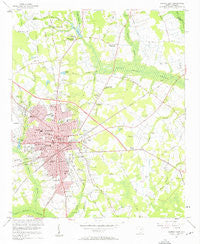 Sumter East South Carolina Historical topographic map, 1:24000 scale, 7.5 X 7.5 Minute, Year 1957