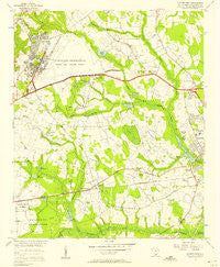 Sumter West South Carolina Historical topographic map, 1:24000 scale, 7.5 X 7.5 Minute, Year 1957