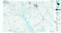 Sumter South Carolina Historical topographic map, 1:100000 scale, 30 X 60 Minute, Year 1986