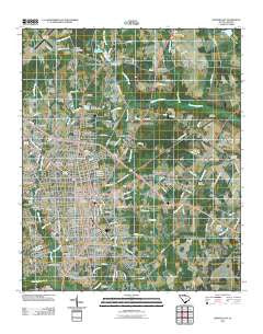 Sumter East South Carolina Historical topographic map, 1:24000 scale, 7.5 X 7.5 Minute, Year 2011